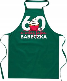 Konyhai Kötény zöld Születésnap 60 éves Muffin Női Ajándék FA_462_z