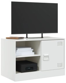 2 db fehér acél TV-szekrény 67 x 39 x 44 cm