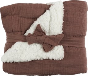 Bébi Takaró 100x70 cm rózsaszín pamut és poliészter