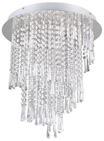 Ezüstszínű LED mennyezeti lámpa ø 45 cm Pomp – Reality