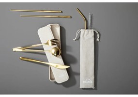 Aranyszínű rozsdamentes acél evőeszköz készlet 6 db-os Mimo – Premier Housewares