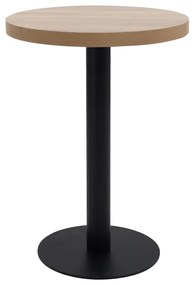 Világosbarna MDF bisztróasztal 60 cm