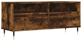 füstös tölgy színű szerelt fa TV-szekrény 100x34,5x44,5 cm