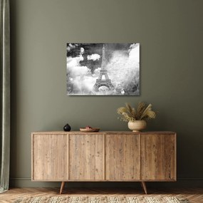 Üveg kép - Vintage Üveg képeslap a városról N⁰3 (70x50 cm)