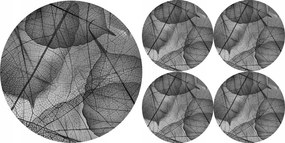 Asztali alátét szett kerek 1+4 Fragile