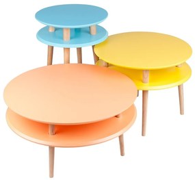 UFO világosszürke dohányzóasztal, ⌀ 57 cm - Ragaba