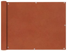 terrakotta színű oxford szövet erkély sötétítő 90 x 600 cm