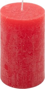 Rusztikus gyertya készlet 11,5 cm Ø 6,8 cm 12 db piros