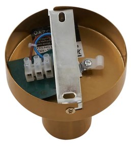 Dizájn mennyezeti lámpa sárgarézzel és fehér, elhalványuló üveggel - Pillon