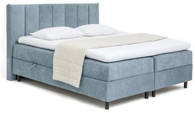 Kék ágyneműtartós boxspring ágy 180x200 cm Elva Bold Line – Bonami Selection