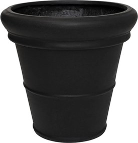 Pottery Pots Bucket Low Classic virágcserép, fekete, több méretben - PotteryPots méret: M - ø 55 cm | m. 48 cm