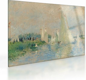 Üveg kép - Auguste Renoir, Regatta at Argenteuil, reprodukciók (70x50 cm)