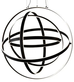 LED Csillár zsinóron COPERNICUS 1xLED/260W/230V fekete