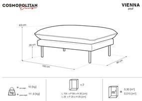 Vienna világosszürke lábtartó - Cosmopolitan Design