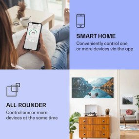 Klarstein Wonderwall Air Art Smart, infravörös hősugárzó, 120 x 60 cm, 700 W, tenger vízszintesen