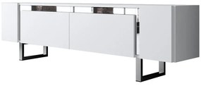 TV szekrény Yildiz - White, Silver