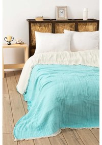 Türkiz muszlin ágytakaró 170x250 cm Muslin – Mijolnir