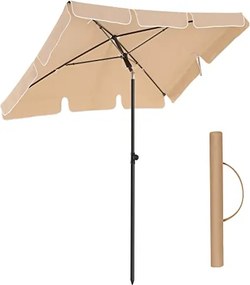 Napernyő erkélyre, 1,8x1,25m, UPF 50+ védelem, dönthető, barna