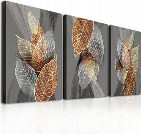 Hyidecorart Vászonkép levelek 3db-os szett