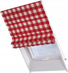 Kész redőny Rimini tetőtéri ablakra 50x60cm piros