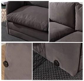 Széthúzható kanapé Sagoretti XL (szürke). 1107019
