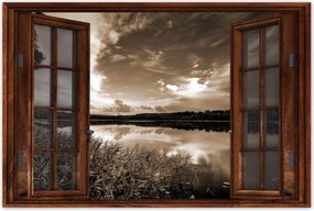 Poszterek 90x60 Sephia Tájkép Tó