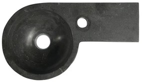 Sapho - Sarok falra szerelhető mosdó BLOK 40x23 cm jobb/antracit