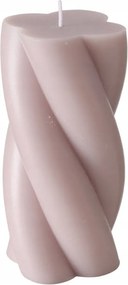 Dekoråciós Gyertya bézs 14 cm csavart Gyertya