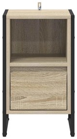 vidaXL Éjjeli asztal fiókkal Sonoma 39,5 x 30 x 50 cm Faanyag