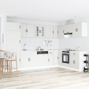 Konyhaszekrény Lucca 2 pcs Fehér 80 x 46 x 81.5 cm Faanyag