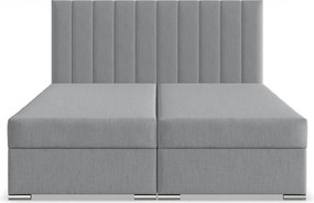 Agen ágy, szövet, 160 x 200, ágyneműtartóval, szürke