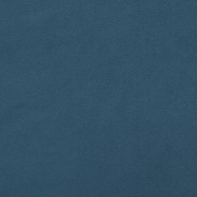 sötétkék bársony rugós ágykeret 160x200 cm