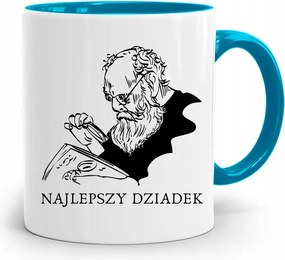 Kék Bögre Nagypapa Napja Legjobb Nagypapa nyomtatott fényképpel