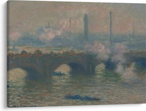 Kép - Claude Monet, Waterloo Bridge, Gray Day, reprodukciók (70x50 cm)