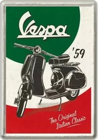 Fém tábla Vespa Italian Classic'59, (20 x 30 cm)