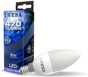 LED izzó E14 5W 160° LED gyertya izzó 6500K G3 470Lm