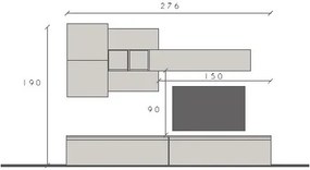 Infinity 2.0 8 db-os szett bézs / Cadiz tölgy