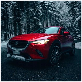 Poszter 70x70 Piros Mazda Autó