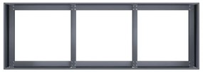 vidaXL növénytartó antracitszürke 120x40x40 cm hidegen hengerelt acél