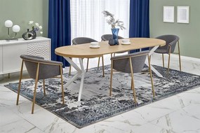 Peroni bővíthető étkezőasztal fehér - aranytölgy 100-250 cm