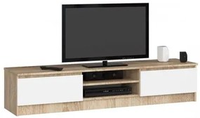 TV asztal RTV 160 - kézműves tölgy/fehér