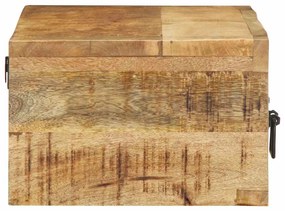 tömör nyers mangófa falra szerelhető TV-szekrény 80x30x19 cm