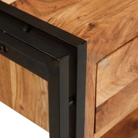 Konzolasztalok Egyéb 2 pcs Barna 200 x 33 x 75 cm Tömör akácfa