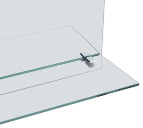 edzett üveg falitükör polccal 50 x 70 cm