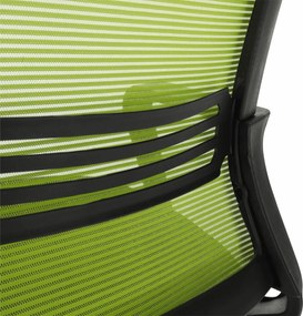 Irodai szék, háló zöld/fekete anyag, APOLO