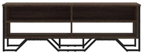 barna tölgy színű szerelt fa TV-szekrény 122 x 34 x 41 cm
