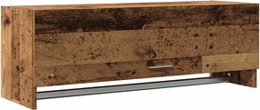 vidaXL szekrény Régi fa 100x32,5x35 cm Gépelt fa