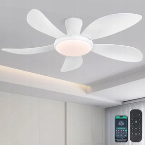 Surtime 8907-White-48 mennyezeti ventilátor 122cm világítással