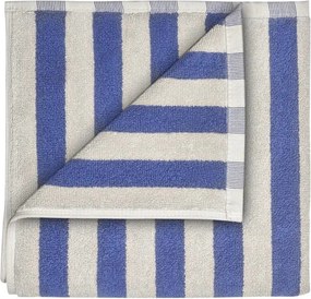 Kék-krémszínű frottír bio pamut törölköző szett 2 db-os 30x50 cm Arto – Blomus