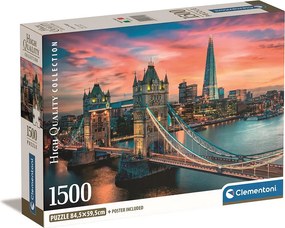London Twilight 1500 db-os Compact puzzle Clementoni
